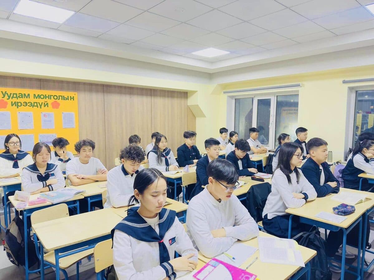A high school classroom